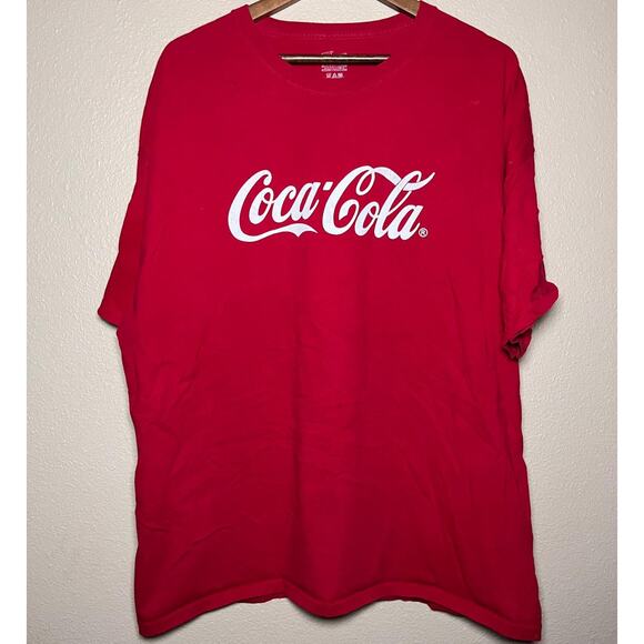 Coca-Cola 🥤 Classic Script Logo Tee – Size L - Picture 1 of 4